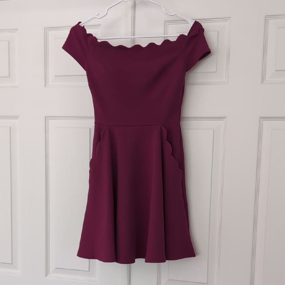 B Darlin Vibrant Pink Dress